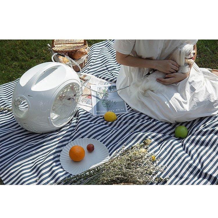 ペット キャリー ケース 犬 キャリーケース 猫 キャリーバッグ ケージ ケース 持ち運び 透明 ラウンド ドーム型 ホワイト ブルー お祝い プレゼント /[abh11] ケース ペット キャリー 犬 キャリーケース 猫 キャリーバッグ ケージ 持ち運び 透明 ラウンド ドーム型 ホワイト ブルー お祝い プレゼント