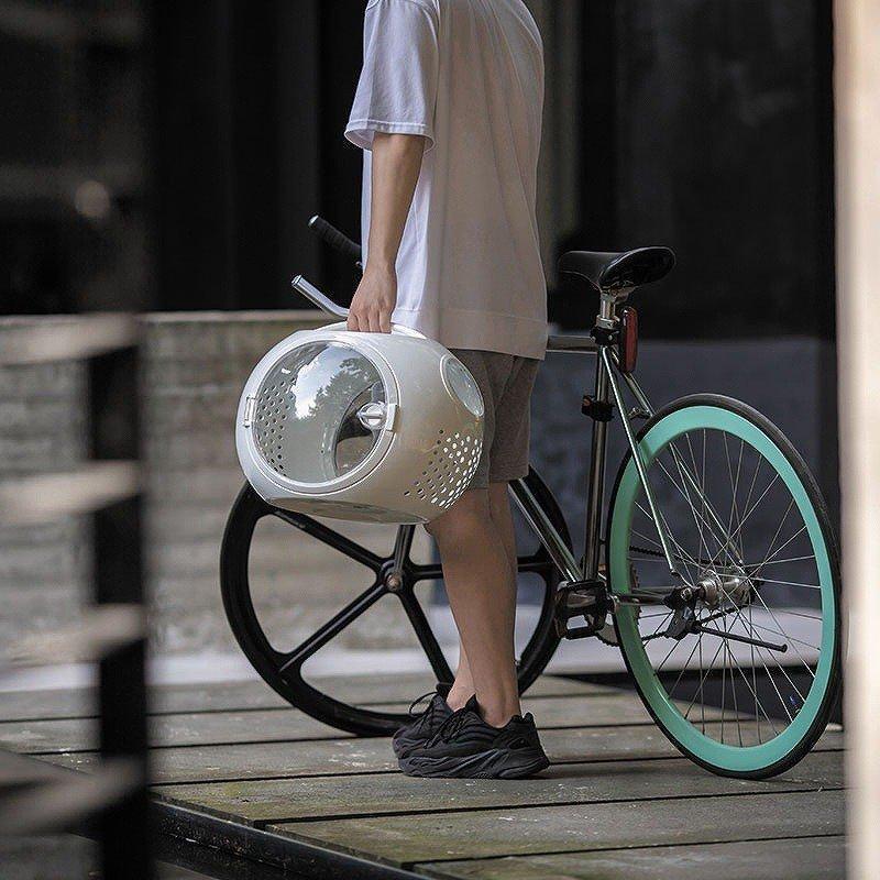 ペット キャリー ケース 犬 キャリーケース 猫 キャリーバッグ ケージ ケース 持ち運び 透明 ラウンド ドーム型 ホワイト ブルー お祝い プレゼント /[abh11] ケース ペット キャリー 犬 キャリーケース 猫 キャリーバッグ ケージ 持ち運び 透明 ラウンド ドーム型 ホワイト ブルー お祝い プレゼント