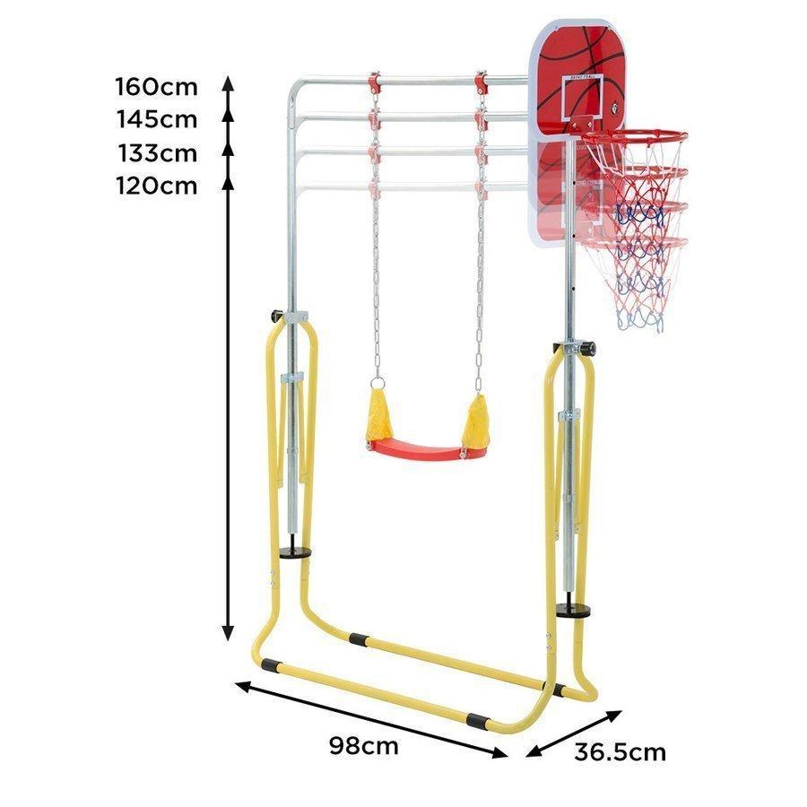 秋冬の主役◎ 鉄棒 ブランコ 室内 折りたたみ 屋外 有酸素運動 高さ4段階調整 子供用 家庭用 ぶらさがり バスケットボール キッズ 子供の日ギフト チンニング 誕生日 【1576025407】(9932円)