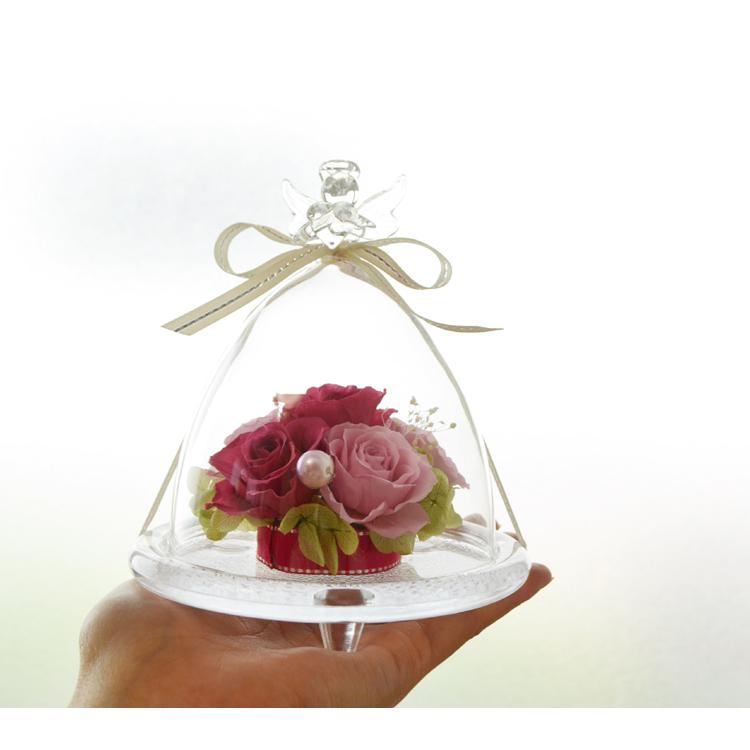 遅れてごめんね母の日 プリザーブドフラワーアレンジメント ガラスエンジェル プレゼント 花 お花 インテリア ギフト 100 Flower Ga ゆうびどう 通販 Yahoo ショッピング