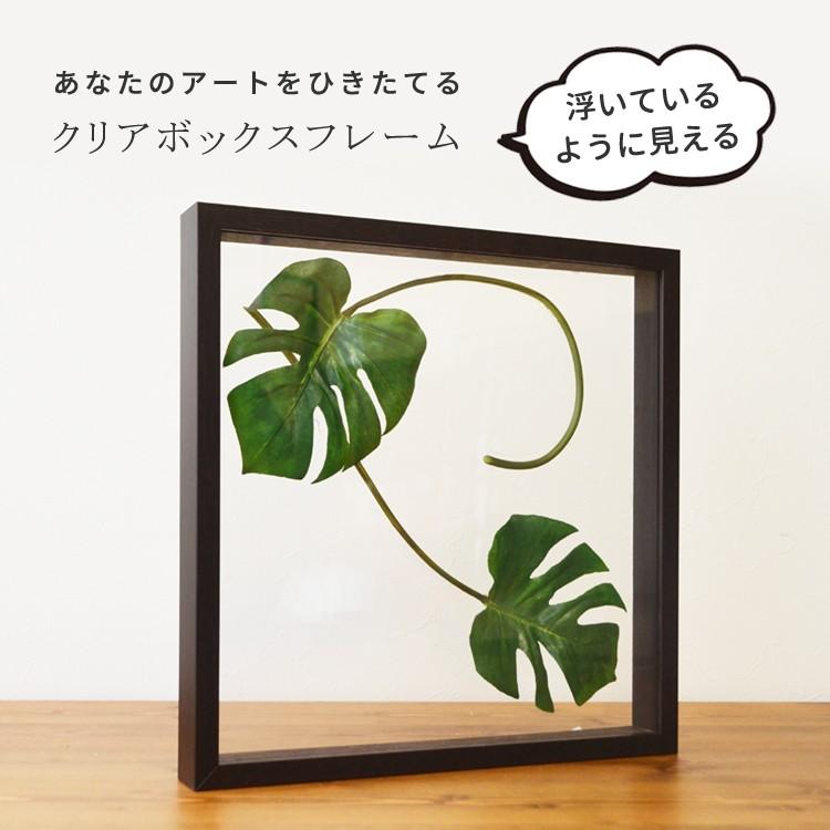 クリアボックスフレーム 立体額 A3 両面アクリル 後ろが透ける
