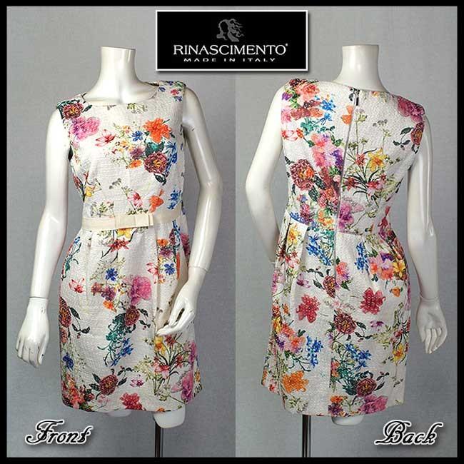 高級ブランド Rinascimento 15年春夏 送料無料 当初価格から40 Off リナシメント 当初価格税抜円 サイズs ワンピース フラワー柄 イタリア ワンピース チュニック Sergiopizarro Com Co