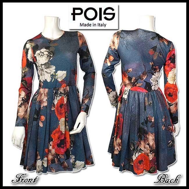 限定価格セール イタリア Pois ローズ柄ワンピース サイズ40と42 当初価格税抜円 新着商品 爆売り Regionmarket Store