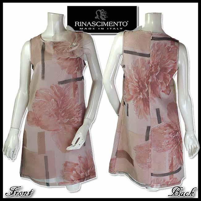 Finalsale対象商品30 Off ワンピース イタリア Rinascimento リナシメント 水彩タッチ ローズ柄 ピンク系 サイズs 当初税抜 お客様満足度no 1 Skylanceronline Com