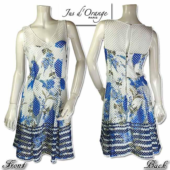 最先端 ワンピース フランス Jus D Orange ジュドランジュ ブルーボタニカル柄 カット ワーク サイズt1とt2 当初税抜 2914jorgopnet セレクトショップub 通販 Yahoo ショッピング 本店は Regionmarket Store