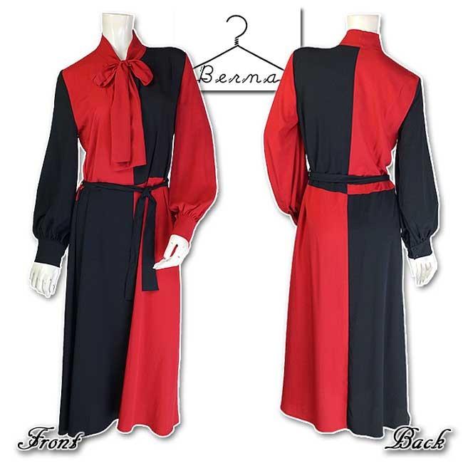 気質アップ ワンピース イタリア Berna ブラックとレッド 切替え サイズsとm 当初税抜091 3461bernaoprd セレクトショップub 通販 Yahoo ショッピング 上質で快適 Regionmarket Store