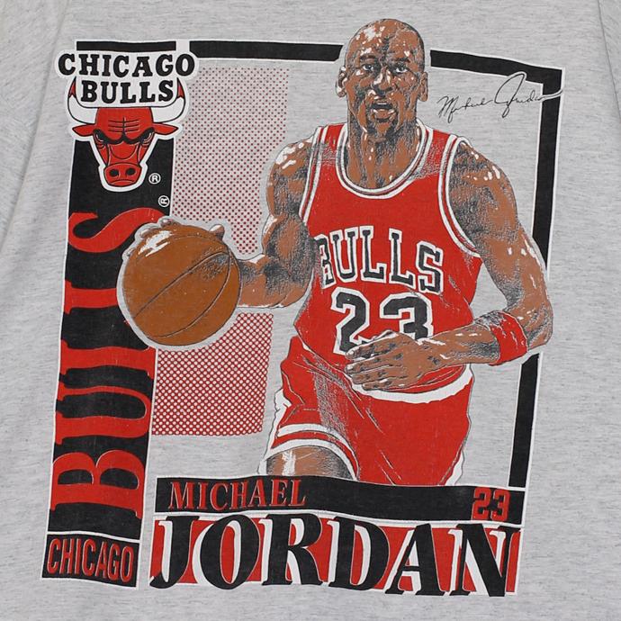 90年代 ナツメグ Nutmeg マイケル ジョーダン Nba シカゴ ブルズ スタッツ プリント 半袖tシャツ メンズlサイズ グレー アメリカ製 ユーズド 古着 T0715 13 T0715 13 アンバランス神戸 通販 Yahoo ショッピング