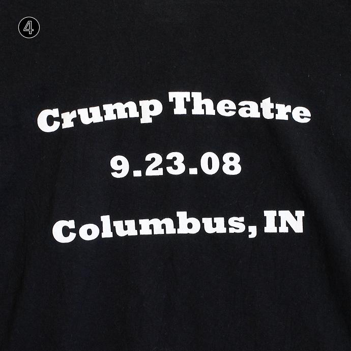 John Mellencamp ジョン・メレンキャンプ バンドTシャツ 2008 Crump Theatre プリントT 半袖Tシャツ メンズ XL ブラック 古着 ユーズド ts230512-6｜ubk｜04