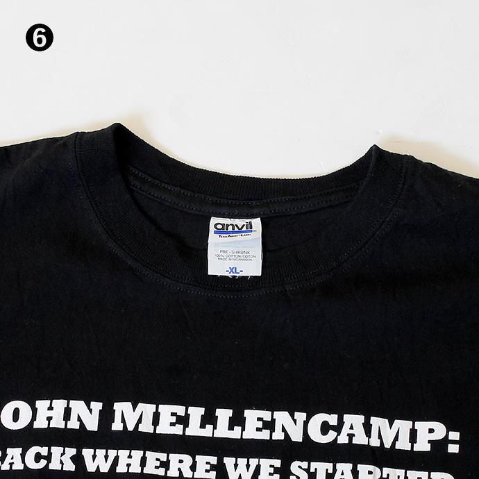 John Mellencamp ジョン・メレンキャンプ バンドTシャツ 2008 Crump Theatre プリントT 半袖Tシャツ メンズ XL ブラック 古着 ユーズド ts230512-6｜ubk｜06