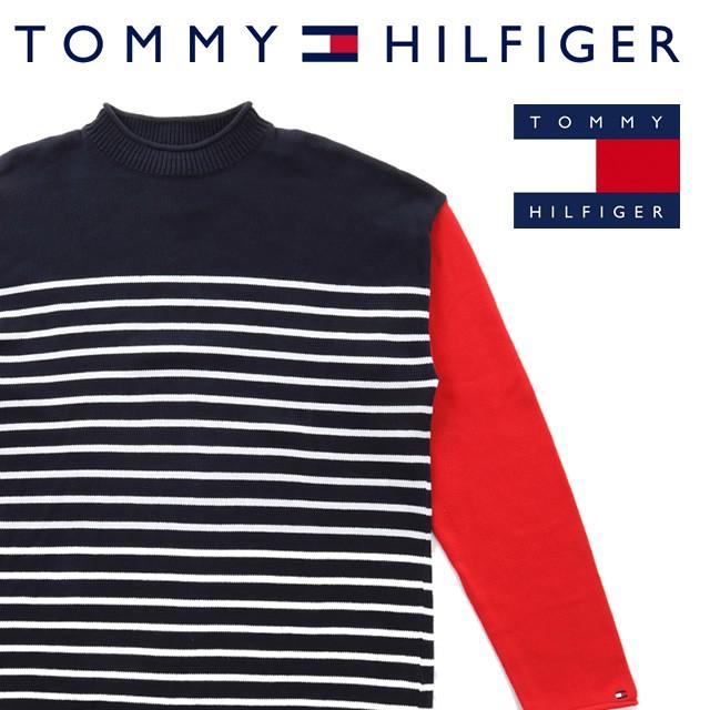 【ラスト1着 20％オフ!】トミー・ヒルフィガー TOMMY HILFIGER メンズ セーター ボーダー おしゃれ :02m68976