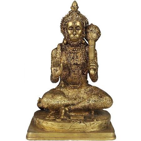 公式 Lord Hanuman Statue Brass - その他インテリア雑貨、小物
