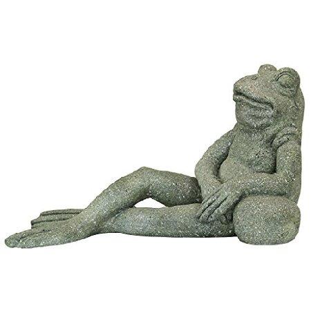 人気ショップ Interesting Most The FU84648 Toscano Design Toad Greystone Size, One Statue, Garden Frog World The in その他インテリア雑貨、小物
