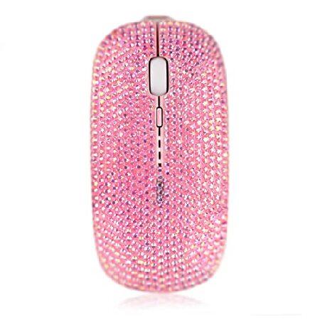 Sa キラキラ光るラグジュアリーピンクカラフルクリスタルラインストーン 2 4g ワイヤレスマウス ノートパソコン用 かわいいマウス 女の子用 B07k5dh2n3 Urban Life 通販 Yahoo ショッピング