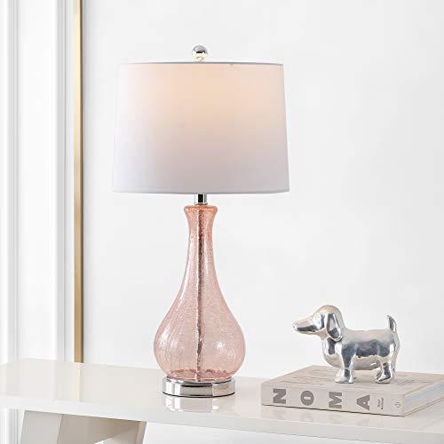 正規品販売! Home Room Living Bedroom 28-inch Crackle Blush Light Finnley Collection Lighting Safavieh Office Includ Bulb (LED Lamp Table Nightstand Desk テーブルライト