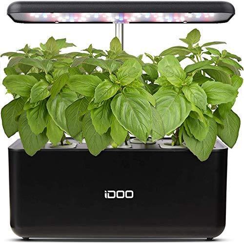 大人気新作  System, Pump with Garden Herb Mini 7Pods System, Growing Hydroponics iDOO Germination Adjustable Height Timer, Automatic Light, LED with Kit インテリアトレイ