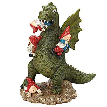 【WEB限定】 Gnome Garden Ya Get Gonna Dragon's HT542331 Toscano Design Apocalypse Color Full Statue, その他インテリア雑貨、小物