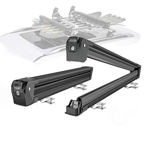 新規購入 キャリア ラック スノーボード スキー 2個 ルーフラック スキー 車 ユニバーサル アルミニウム Products メンテナンス用品 Oyostate Gov Ng