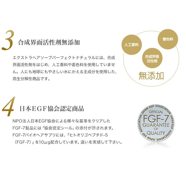 『エクストラヘアソープ パーフェクトナチュラル 300mL』/ シャンプー エイジングケア スカルプケア 天然成分 FGF-7 |  | 02