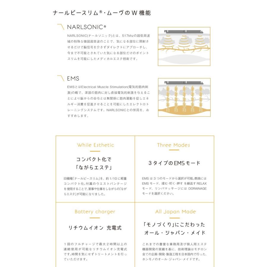ナールピースリム ムーヴ』ダイエット 器具 マシーン EMS 超音波