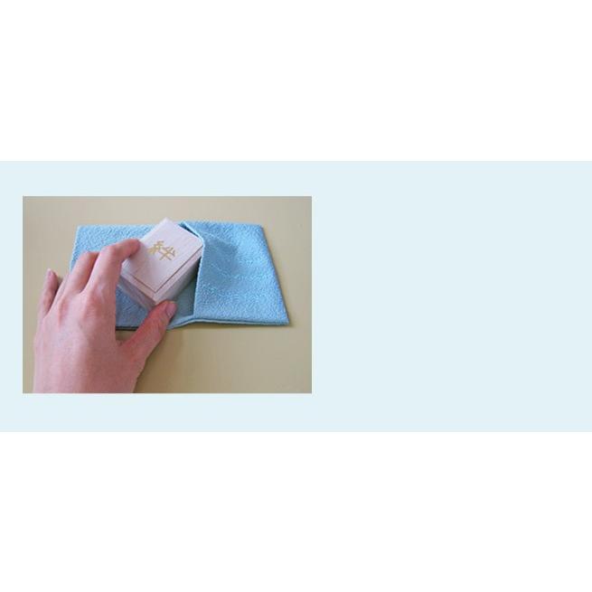 ちりめんへその緒入れ （あじさい） ”生まれてきてくれてありがとう”　刺繍入り |  | 02