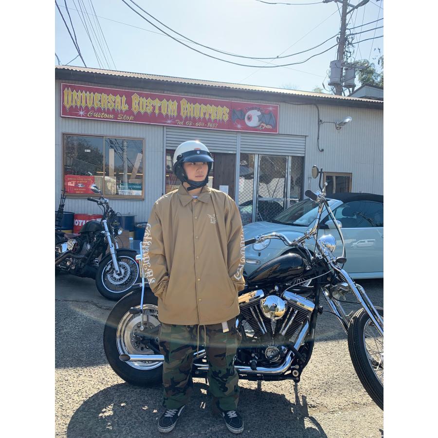 CHOPPERS コーチジャケット ブラウンアイボリーL 