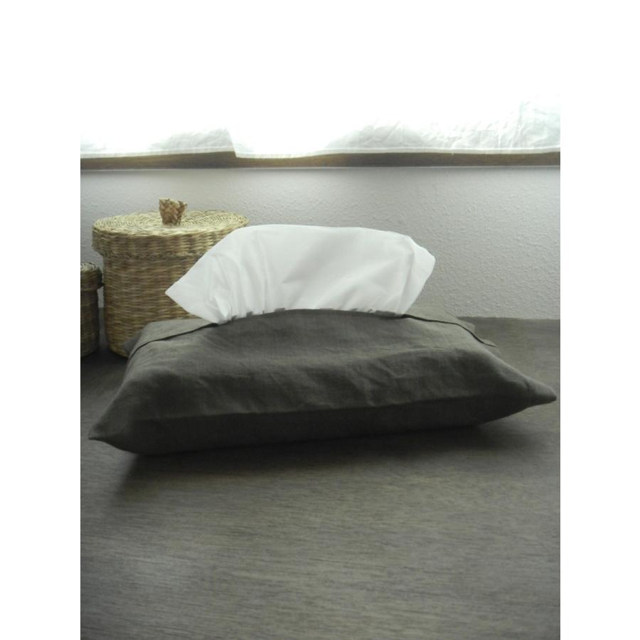 リネンの携帯ティッシュケース・スモーキーラベンダー uchi-tumugi_zde63z91vu