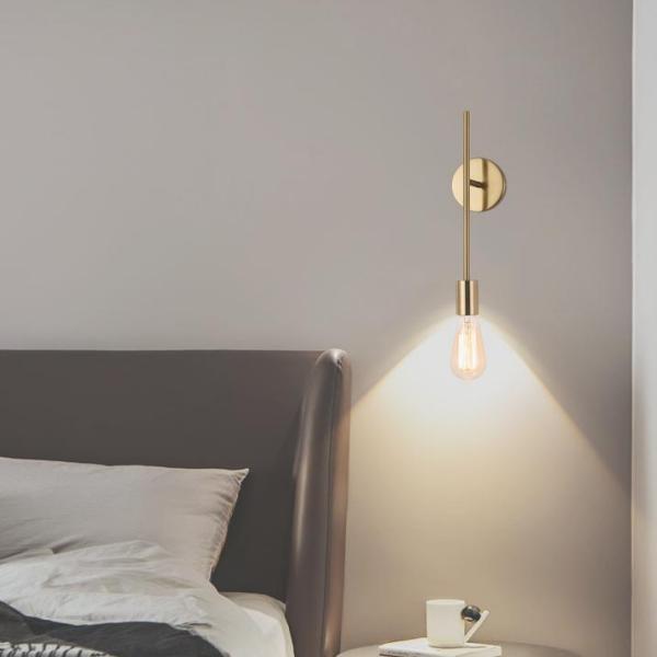 ウォールライト ブラケットライト おしゃれ  壁掛け照明 直付け E26 黒 ブラック ゴールド  照明 真鍮 鉄  PSE認証済み ロングタイプ ショートタイプ |  | 03