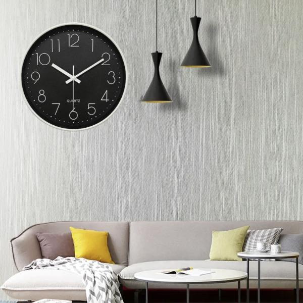 壁掛け時計 静か 静音 北欧 連続 秒針 見やすい 音がしない おしゃれ