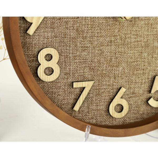 掛け時計 壁掛け時計 北欧  おしゃれ 音がしない 木製 天然木 ウォールクロック  クロック インテリア 欧米風  静音 見やすい 立体数字 直径30cm |  | 08