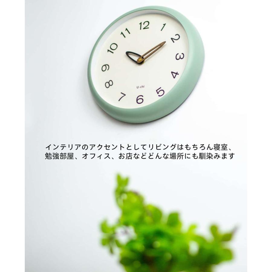 掛け時計 電波時計 クリーム 直径30cm かわいい 壁掛け時計 北欧 おしゃれ 音がしない ウォールクロック  韓国 人気 |  | 06