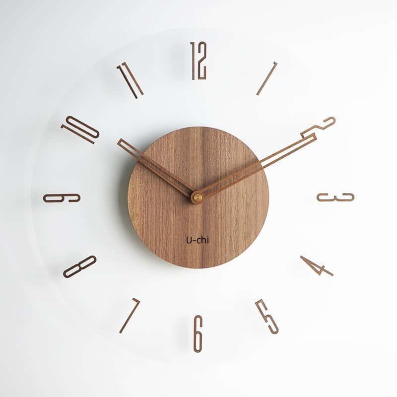 掛け時計 電波時計 壁掛け時計 北欧 くるみ おしゃれ 音がしない 柱時計 木製 ウッド 天然木 |  | 14