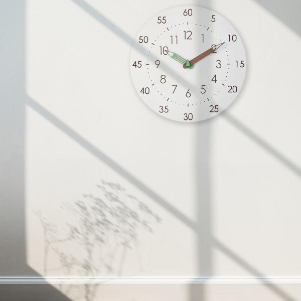 知育時計 電波時計 掛け時計 壁掛け時計 静音 音がしない おしゃれ オシャレ お洒落 見やすい 壁掛け かわいい 北欧 ギフト インテリア 木製 |  | 06