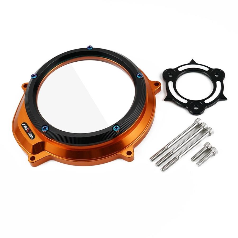 クラッチカバー KTM 1290/1190/1090/1050 Superduke アドベンチャー LC8 スケルトン クリア