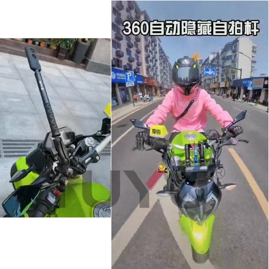 カメラホルダー ハンドルミラー フルセット マウントブラケット INSTA360用 スタンド 1 R SELFIE スティックアクセサリー