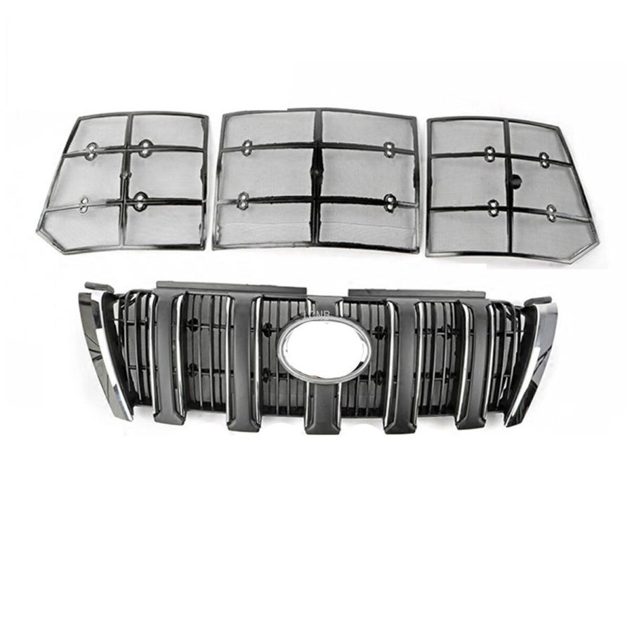 トヨタランドクルーザープラド FJ150 後期 フロントグリル虫除けネット