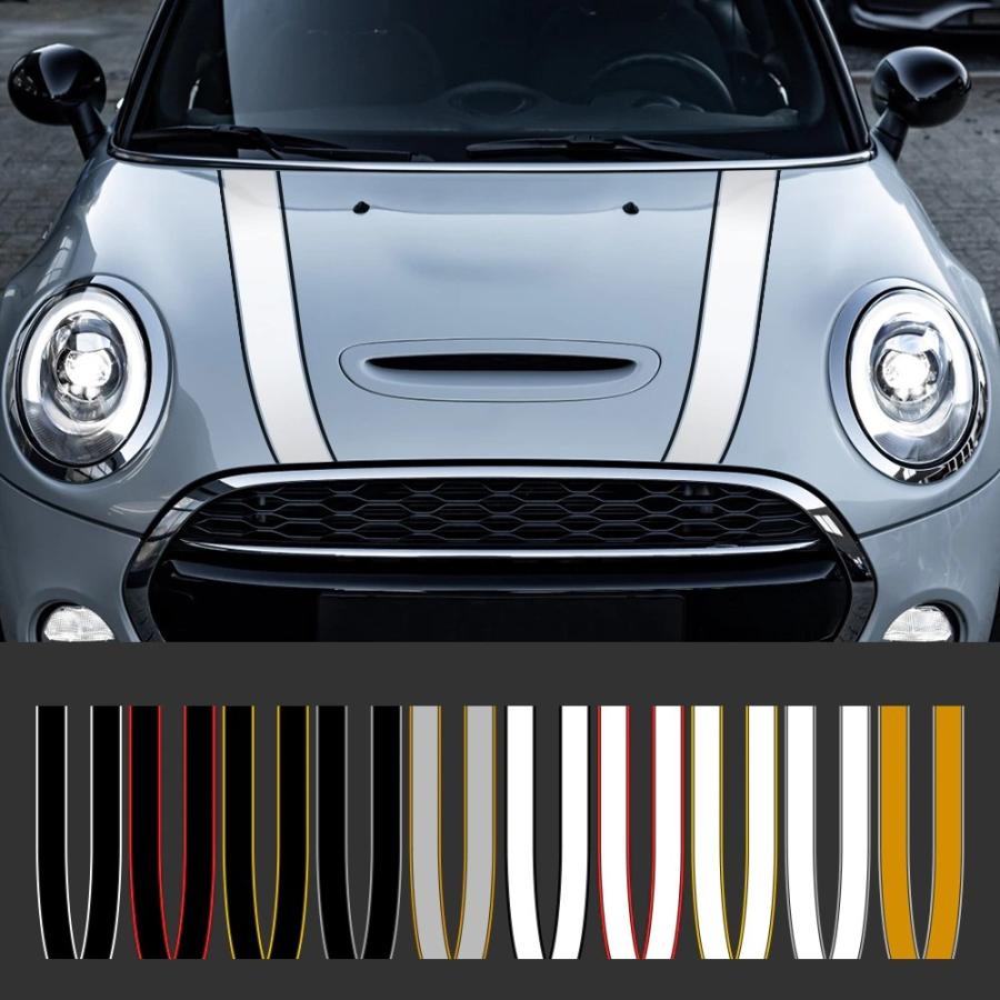 ステッカー ストライプ ボンネット ミニクーパー S Jcw R55 R56 R60 R61 F54 F55 F56 F60 カントリーマン エンジンフード おしゃれ Uc Uchicafe 通販 Yahoo ショッピング