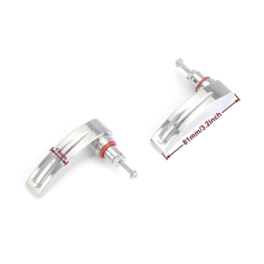 サドルバッグラッチカバー ヒンジカバーハーレー ツーリング ロード