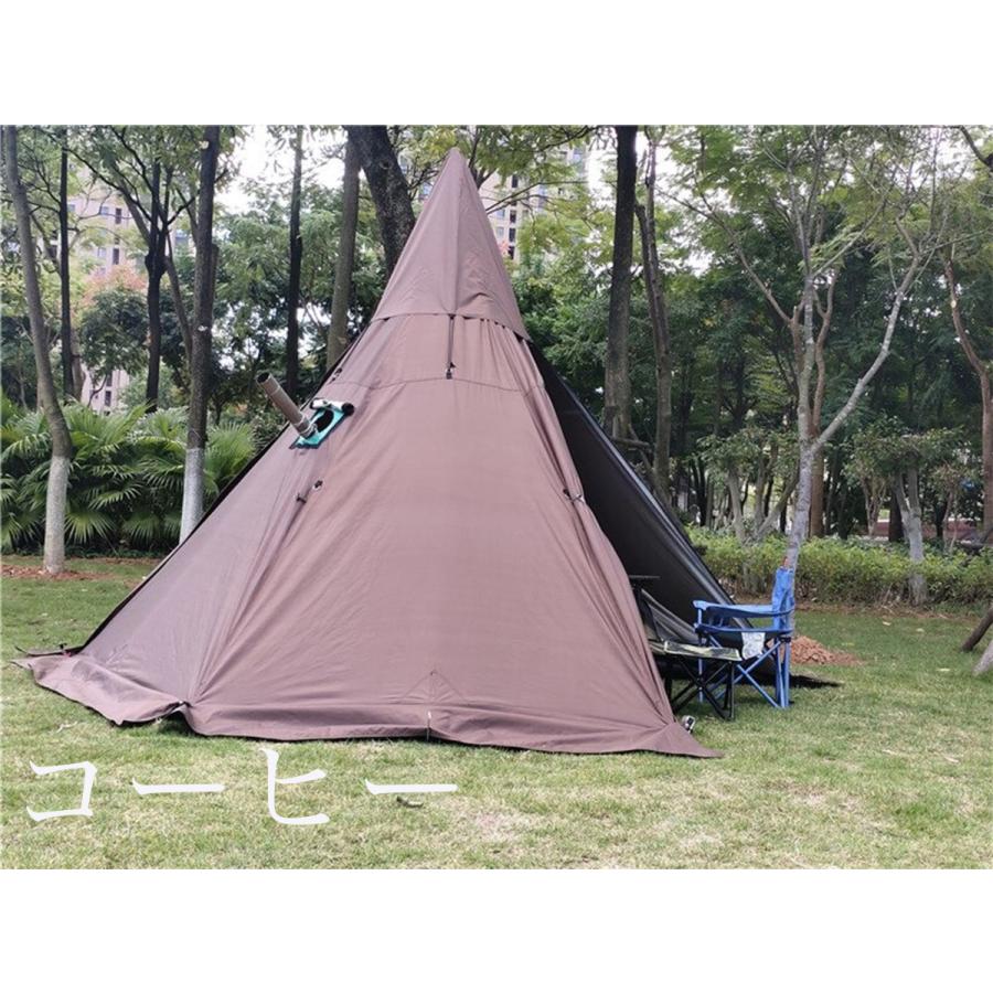 テント ワンポールテント キャンプ 3人用 4人用 夏 冬 煙突 薪ストーブ 