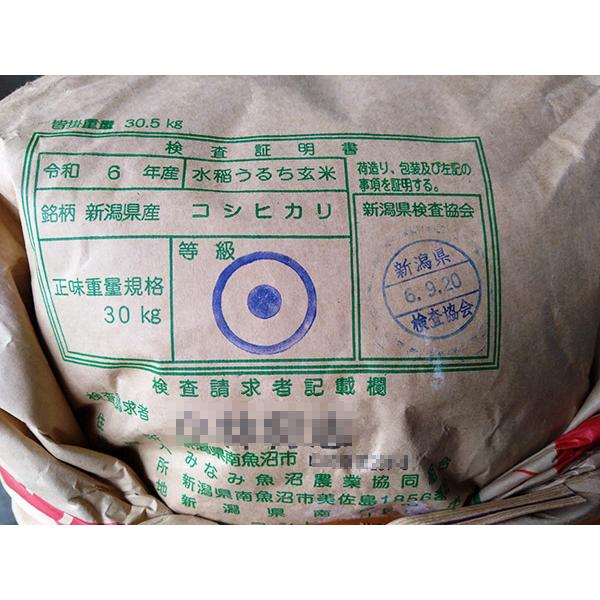 コシヒカリ 【古米処分特価】新潟南魚沼産コシヒカリ玄米25kg 令