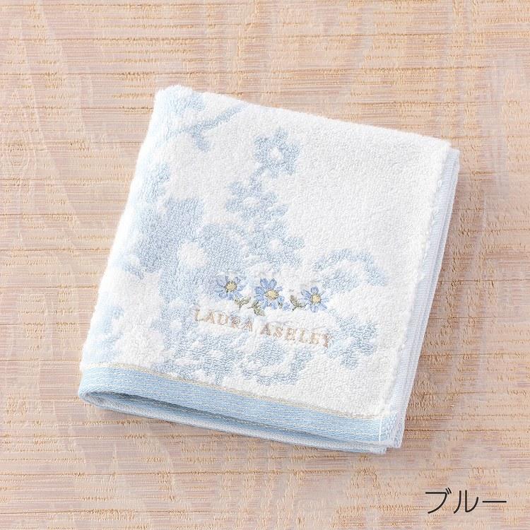 (SALE) ローラアシュレイ LAURA ASHLEY リトルヴェニス ゲストタオル 約34×35cm 花柄 上品 春夏 ラメ タオル 無撚糸 ラメ ウチノ UCHINO ウチノタオル｜uchino｜02