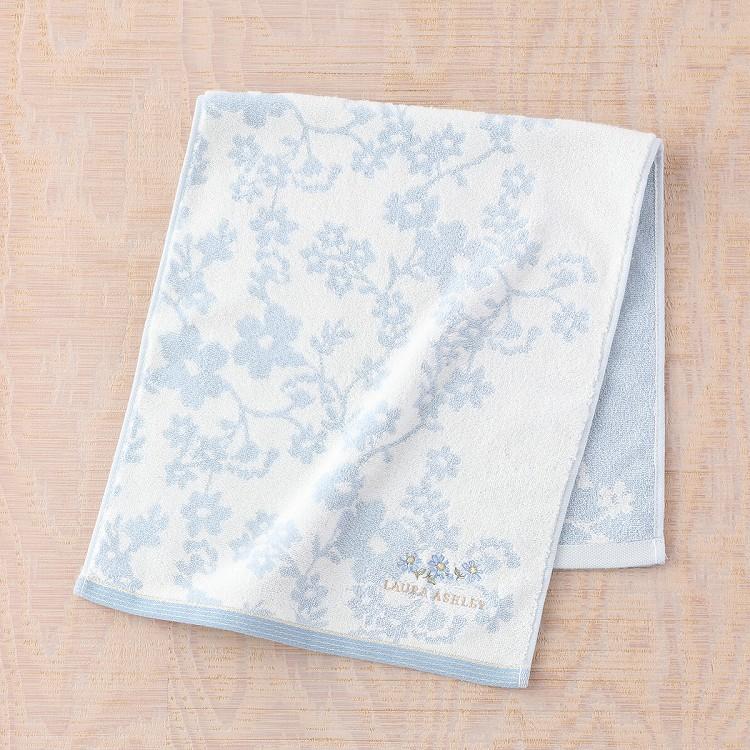 (SALE) ローラアシュレイ LAURA ASHLEY リトルヴェニス フェイスタオル 約34×75cm 可愛らしい花柄 ゴールドラメ 無撚糸 ウチノ UCHINO ウチノタオル｜uchino｜05