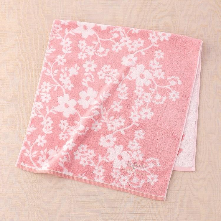 (SALE) ローラアシュレイ LAURA ASHLEY リトルヴェニス バスタオル 約60×120cm 花柄 上品 春夏 ゴールドラメ 無撚糸 ウチノ UCHINO ウチノタオル｜uchino｜05