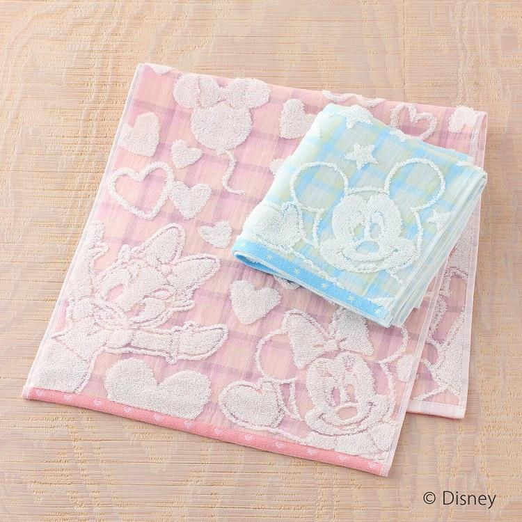 Sale ディズニー Disney Uchino ミッキーアンリミテッド ウチノタオル ドリームチェック 内野タオル フェイスタオル 大勧め