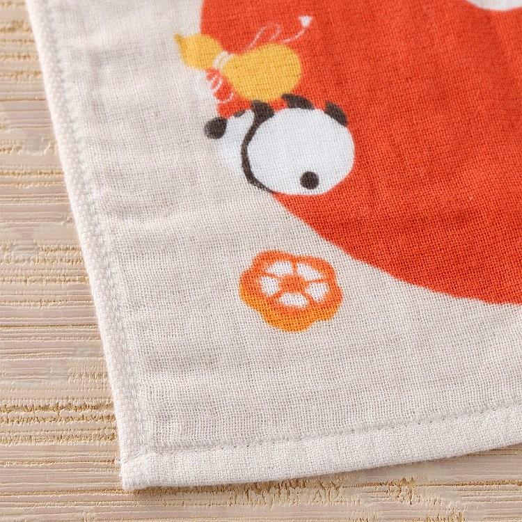 UCHINO いにしへ 餅ぱんだ 浴用タオル 約33×81cm 新春 お年賀 ガーゼ