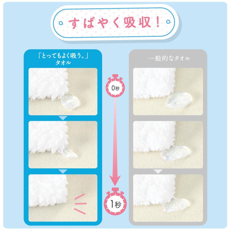 UCHINO とってもよく吸う「ごくふわ」 ゲストタオル 約34×36cm ハンド