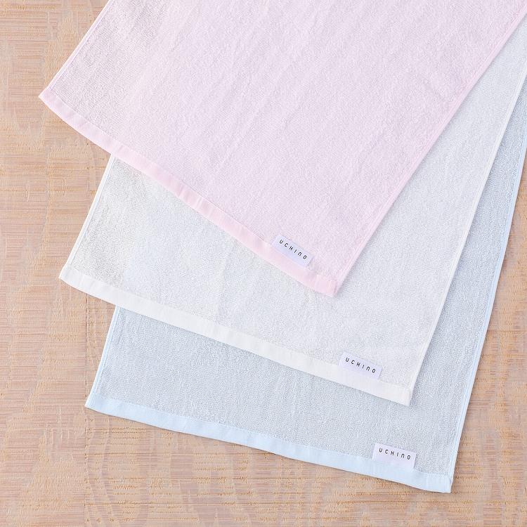 UCHINO おぼろガーゼ&パイル 浴用タオル 約32×90cm タオル おぼろ