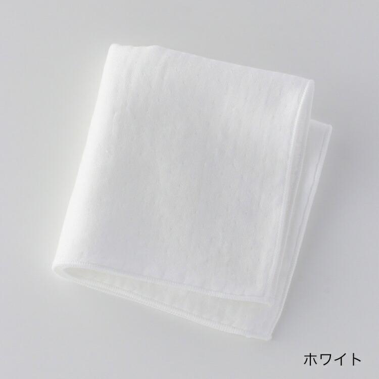 UCHINO マシュマロガーゼ&パイルカラー タオルハンカチ 約30×30cm 綿