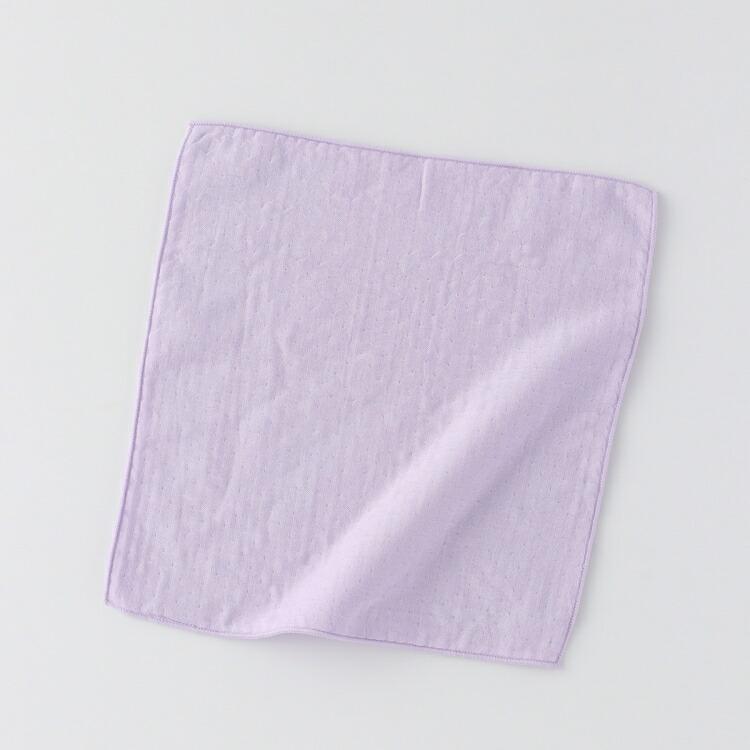 UCHINO マシュマロガーゼ&パイルカラー タオルハンカチ 約30×30cm 綿