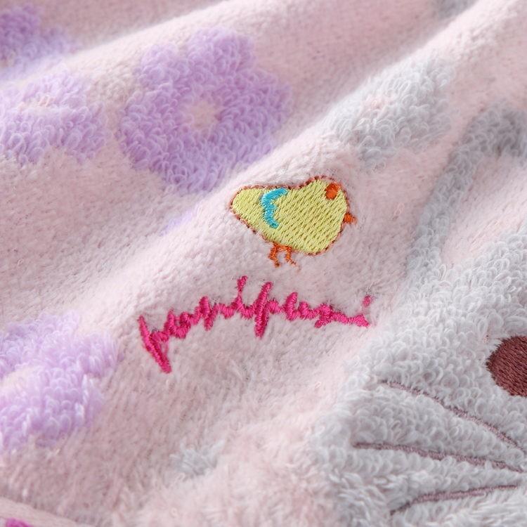 2点目半額♡新品♡パープルチューリップ柄♡バスタオルにもブランケットにも UCHINO もちぷに ゲストタオル 約34×35cm ローヤルクレスト ROYAL