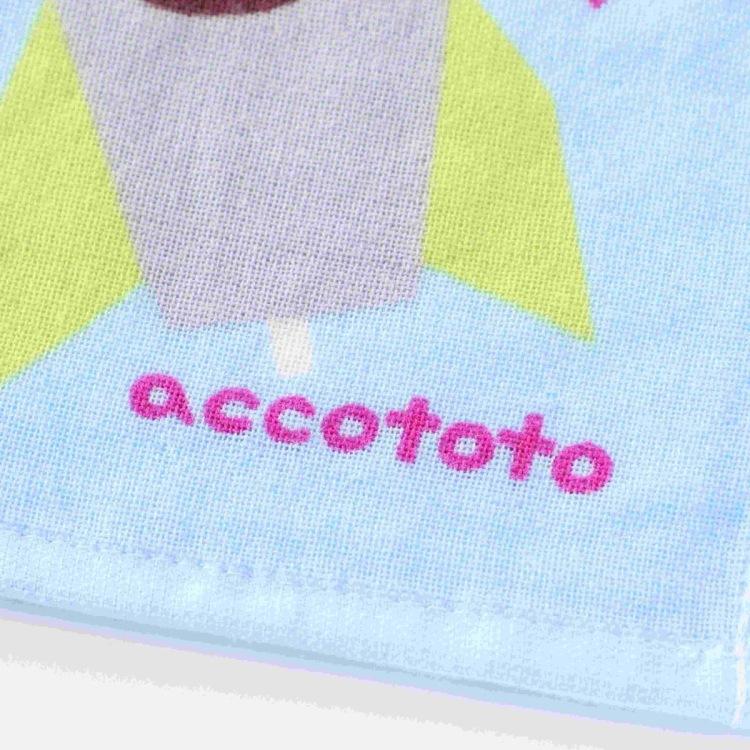 SALE accototo アッコトト のりものパッチワークゲストタオル 約34